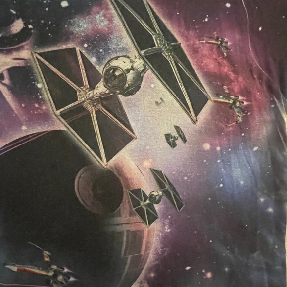 STAR WARS ~ Fifth Sun~ X Wing Tie Fighter  Death Star ~ T-shirt Adult Med - Picture 4 of 6